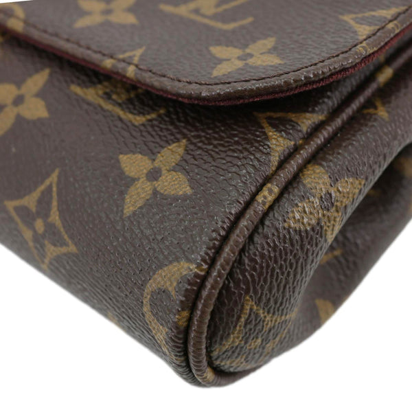 LOUIS VUITTON Favorite MM Monogram Canvas Crossbody Bag Brown