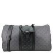 LOUIS VUITTON Keepall 50 Bandouliere Monogram Eclipse Travel Bag Black