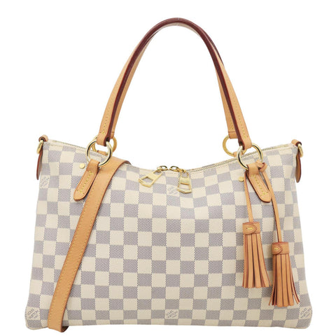 LOUIS VUITTON Lymington Damier Azur Canvas Hobo Shoulder Bag Rose Ballerine