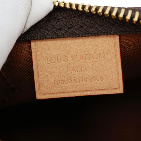 LOUIS VUITTON Nano Speedy Bandouliere Monogram Canvas Crossbody Bag Brown