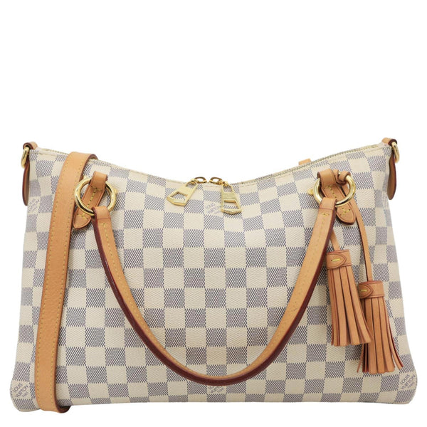 LOUIS VUITTON Lymington Damier Azur Canvas Hobo Shoulder Bag Rose Ballerine