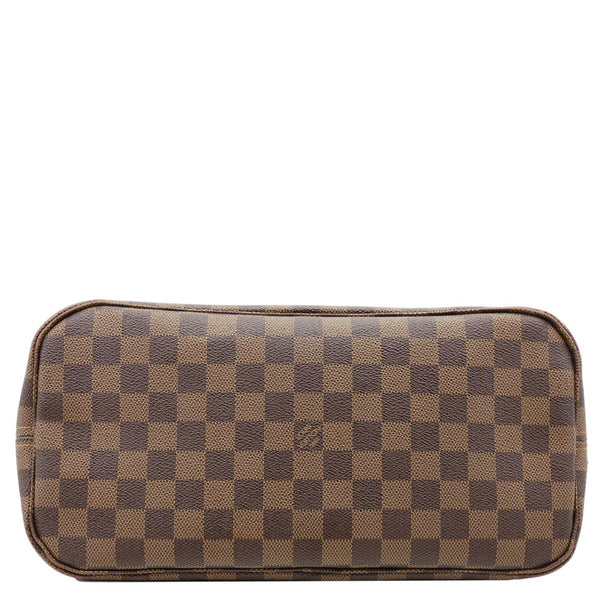 LOUIS VUITTON Neverfull MM Damier Ebene Tote Bag Rose Ballerine