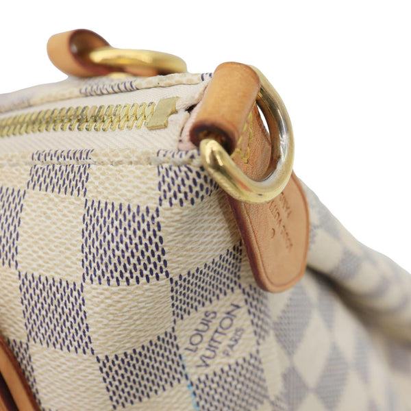 LOUIS VUITTON Lymington Damier Azur Canvas Hobo Shoulder Bag Rose Ballerine