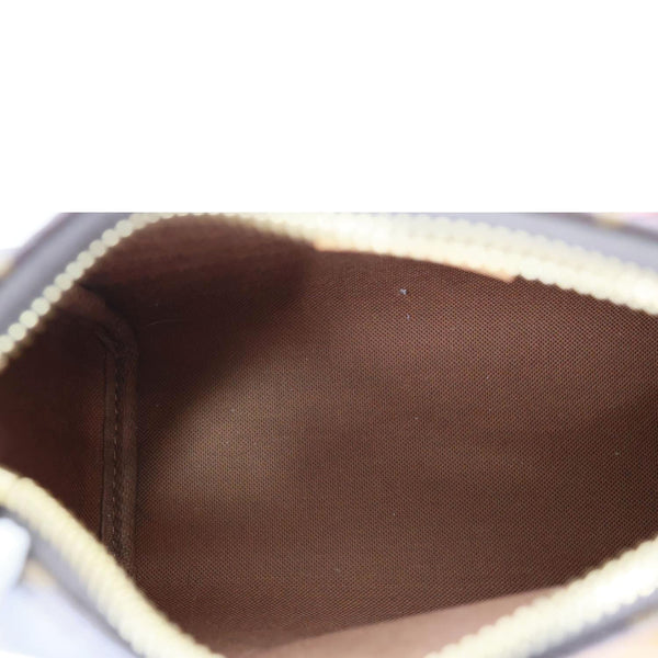 LOUIS VUITTON Nano Speedy Bandouliere Monogram Canvas Crossbody Bag Brown
