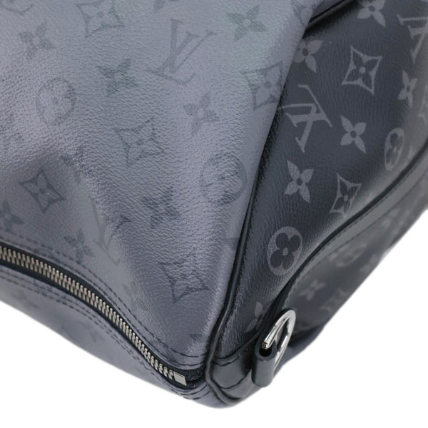 LOUIS VUITTON Keepall 50 Bandouliere Monogram Eclipse Travel Bag Black