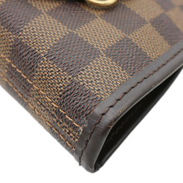 LOUIS VUITTON Neverfull MM Damier Ebene Tote Bag Rose Ballerine