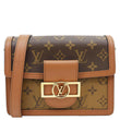 LOUIS VUITTON Dauphine Mini Monogram Reverse Canvas Shoulder Bag Brown