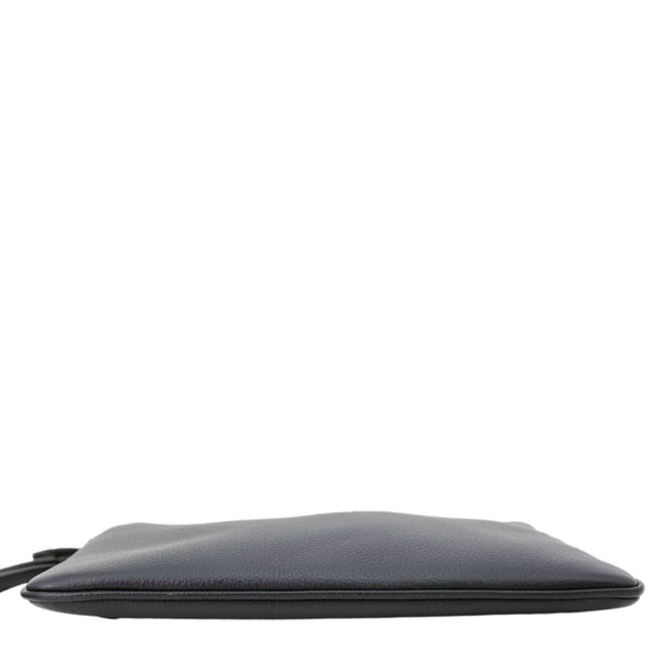 VERSACE La Medusa Grained Calfskin Pouch Black