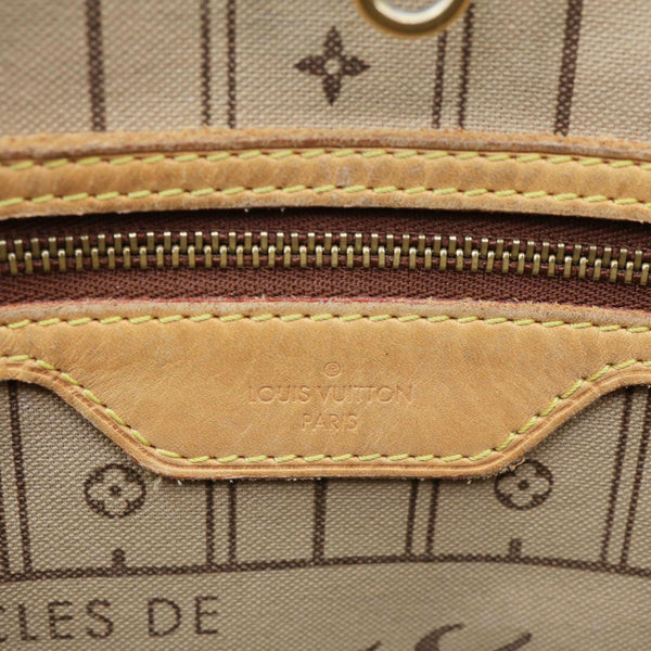 LOUIS VUITTON Neverfull MM Monogram Canvas Shoulder Bag Brown