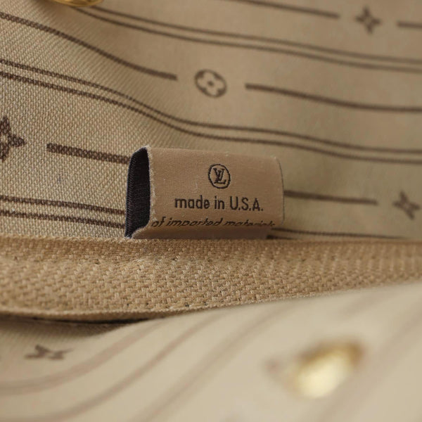 LOUIS VUITTON Neverfull MM Monogram Canvas Shoulder Bag Brown
