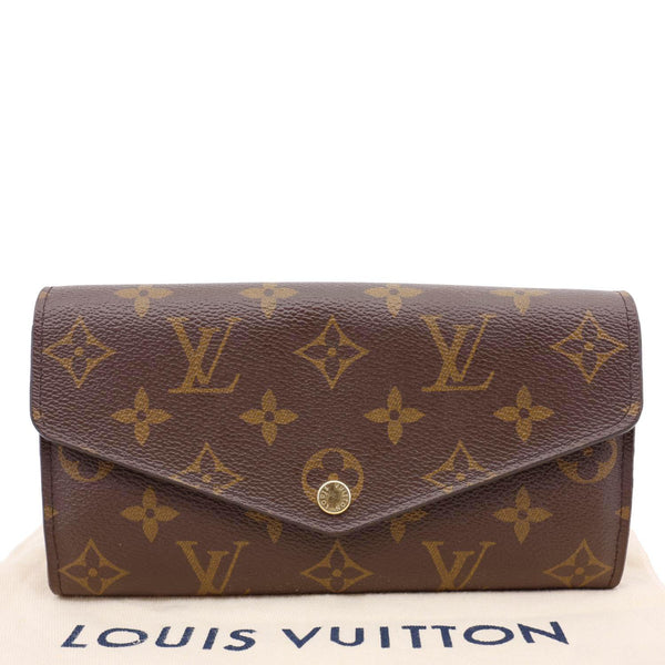 Louis Vuitton Sarah Brown & Fuchsia Monogram Canvas Wallet - Dust Bag