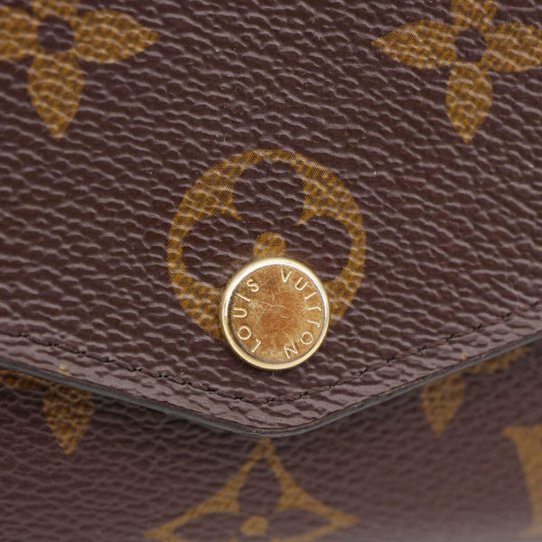 LOUIS VUITTON Sarah Monogram Canvas Wallet Fuchsia