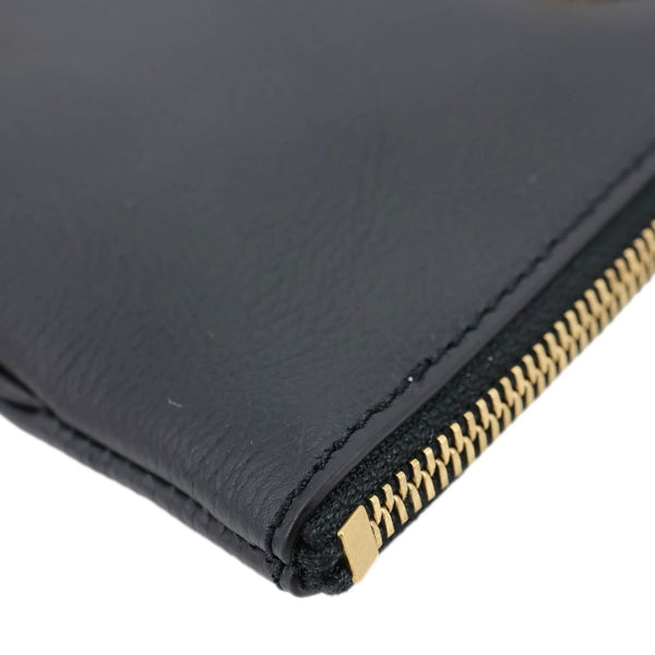 VERSACE La Medusa Grained Calfskin Pouch Black