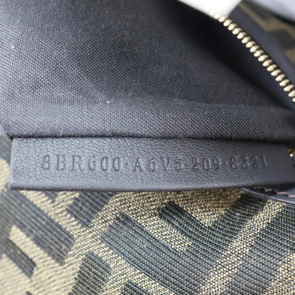 FENDI 1974 Medium Zucca FF Canvas Baguette Shoulder Bag Tobacco