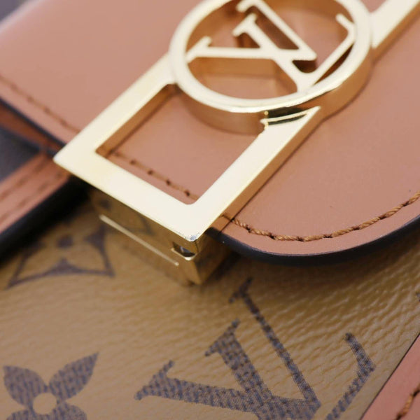 LOUIS VUITTON Dauphine Mini Monogram Reverse Canvas Shoulder Bag Brown