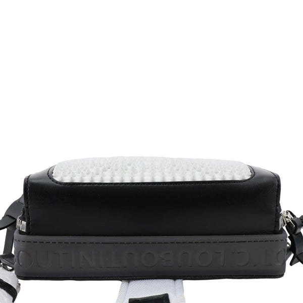 CHRISTIAN LOUBOUTIN Loubifunk Leather Crossbody Bag White