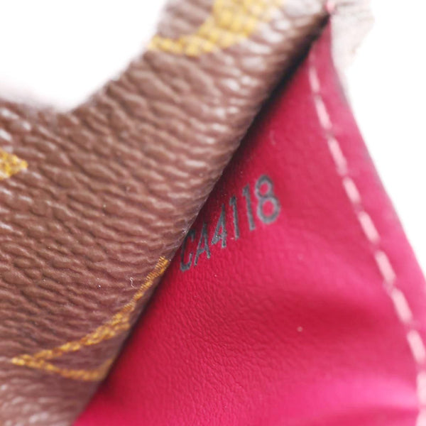 LOUIS VUITTON Sarah Monogram Canvas Wallet Fuchsia