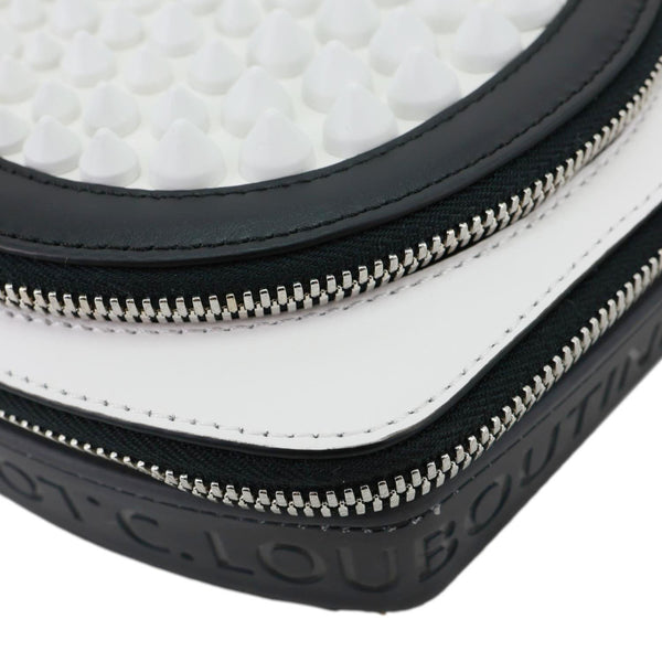 CHRISTIAN LOUBOUTIN Loubifunk Leather Crossbody Bag White