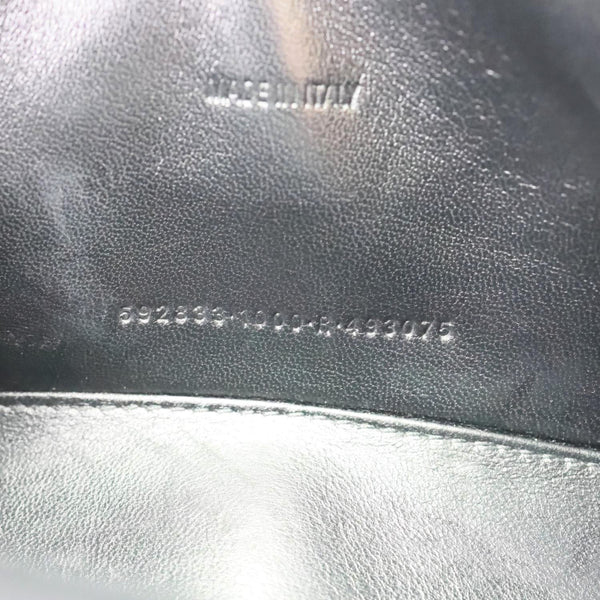 Balenciaga Hourglass Small Top Handle Leather Crossbody Bag Black