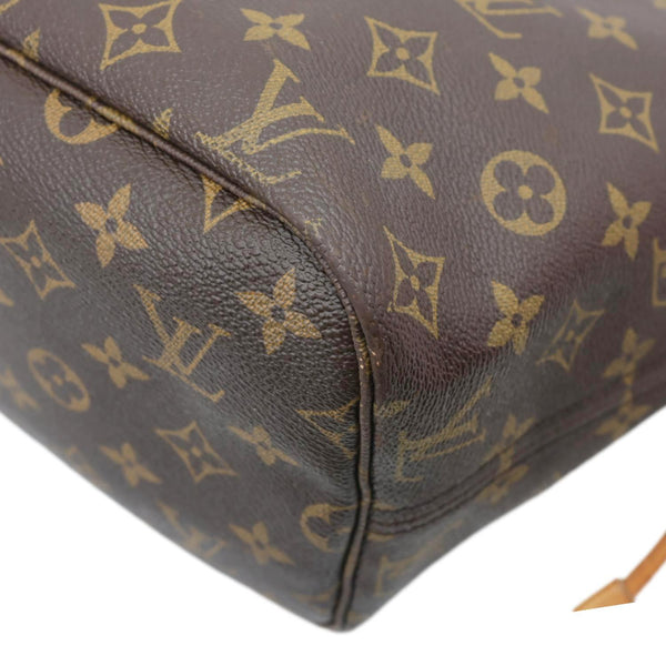 LOUIS VUITTON Neverfull MM Monogram Canvas Shoulder Bag Brown