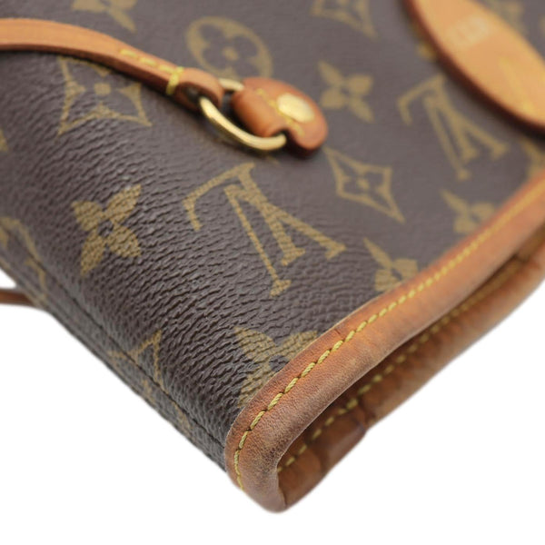 LOUIS VUITTON Neverfull MM Monogram Canvas Shoulder Bag Brown