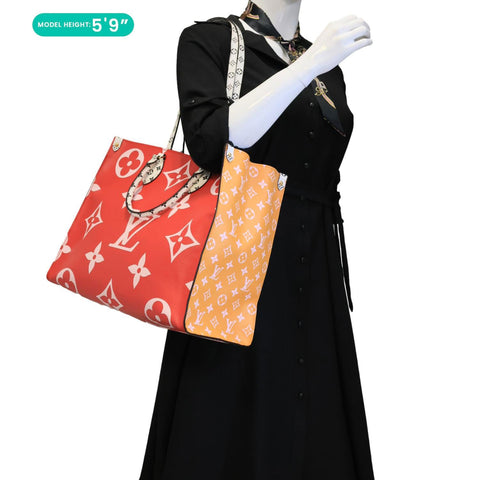 LOUIS VUITTON Onthego GM Monogram Giant Canvas Tote Bag Rogue
