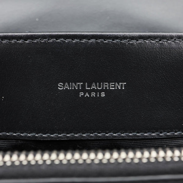 YVES SAINT LAURENT Loulou Medium Quilted Leather Crossbody Bag Black