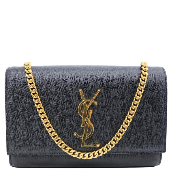 YVES SAINT LAURENT Kate Small Calfskin Leather Crossbody Bag Black