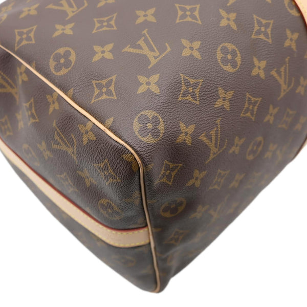 LOUIS VUITTON Keepall 50 Bandouliere Monogram Canvas Travel Bag Brown