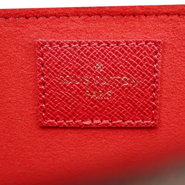 LOUIS VUITTON Felicie Pochette Damier Ebene Crossbody Bag Brown