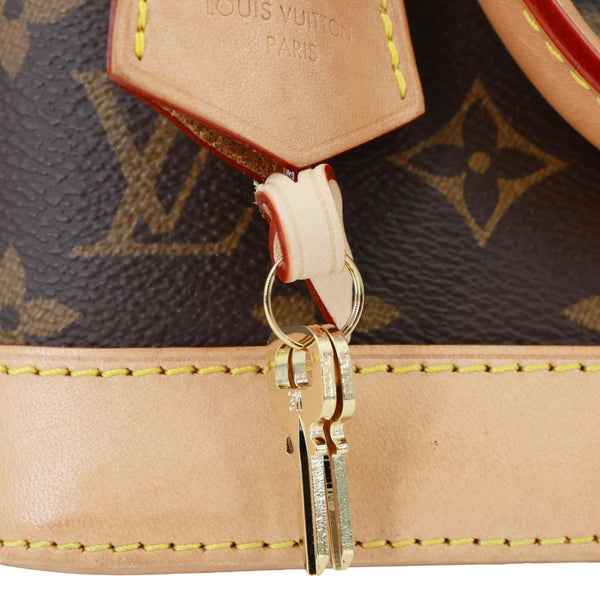 LOUIS VUITTON Alma BB Monogram Canvas Crossbody Bag Brown