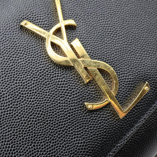 YVES SAINT LAURENT Kate Small Calfskin Leather Crossbody Bag Black