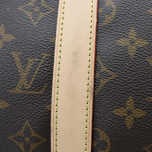 LOUIS VUITTON Keepall 50 Bandouliere Monogram Canvas Travel Bag Brown