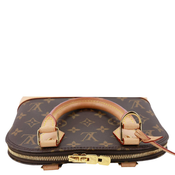 LOUIS VUITTON Alma BB Monogram Canvas Crossbody Bag Brown