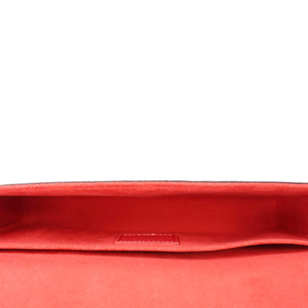 LOUIS VUITTON Felicie Pochette Damier Ebene Crossbody Bag Brown