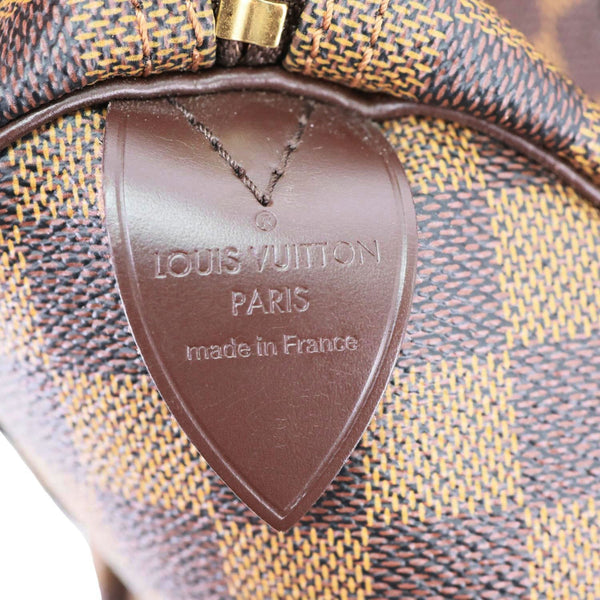 LOUIS VUITTON Speedy 30 Damier Ebene Satchel Bag Brown