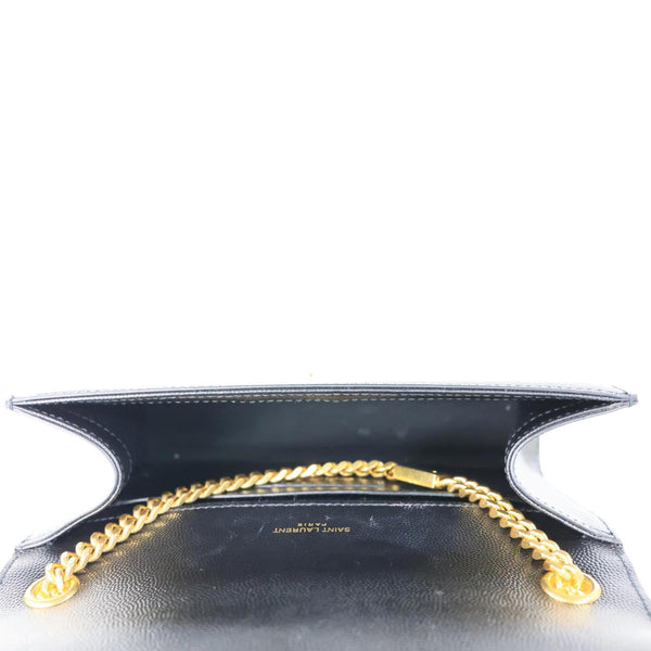 YVES SAINT LAURENT Kate Small Calfskin Leather Crossbody Bag Black