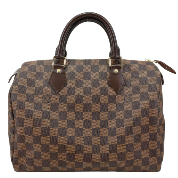 LOUIS VUITTON Speedy 30 Damier Ebene Satchel Bag Brown