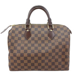 LOUIS VUITTON Speedy 30 Damier Ebene Satchel Bag Brown