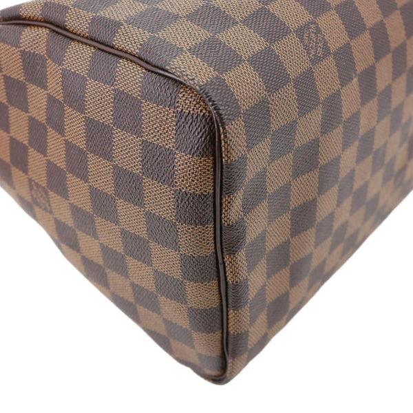 LOUIS VUITTON Speedy 30 Damier Ebene Satchel Bag Brown