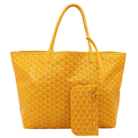 GOYARD Saint Louis GM Canvas Tote Bag Yellow