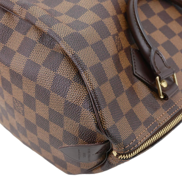 LOUIS VUITTON Speedy 30 Damier Ebene Satchel Bag Brown
