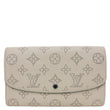 LOUIS VUITTON Portefeuille Iris Monogram Mahina Leather Wallet Beige