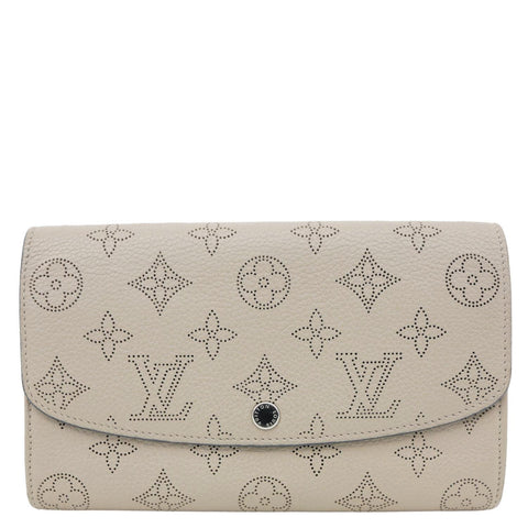 LOUIS VUITTON Portefeuille Iris Monogram Mahina Leather Wallet Beige