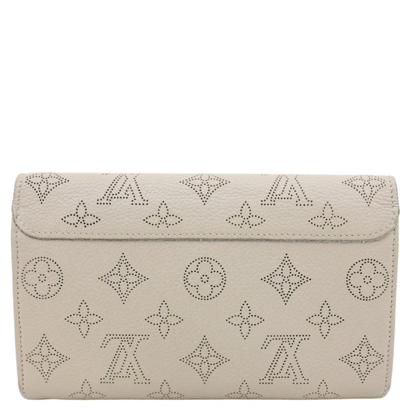 LOUIS VUITTON Portefeuille Iris Monogram Mahina Leather Wallet Beige