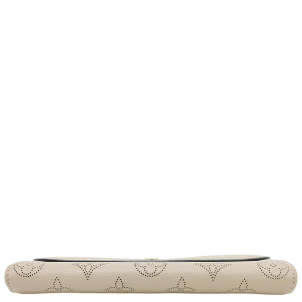 LOUIS VUITTON Portefeuille Iris Monogram Mahina Leather Wallet Beige