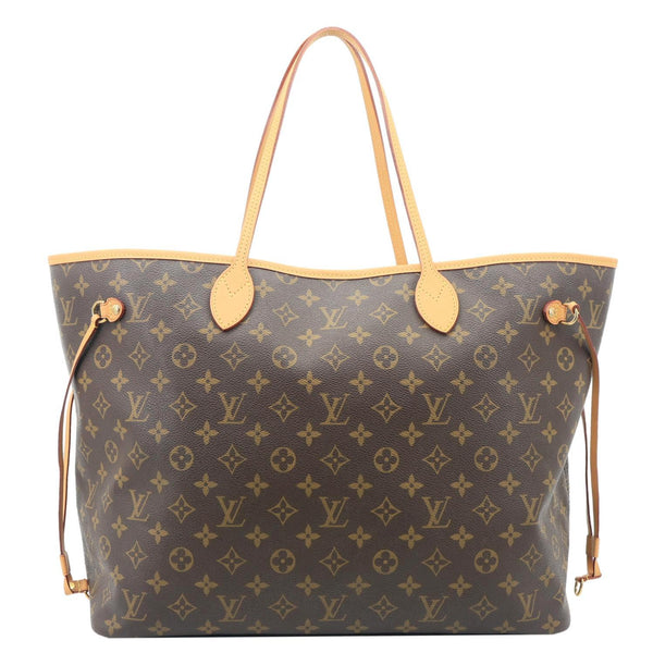LOUIS VUITTON Neverfull GM Monogram Canvas Tote Bag Brown