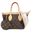 LOUIS VUITTON Neverfull BB Monogram Canvas Tote Shoulder Bag Brown