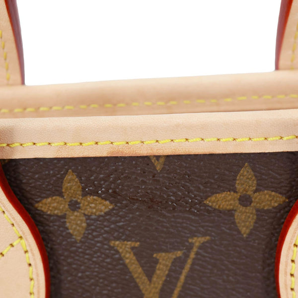 LOUIS VUITTON Neverfull BB Monogram Canvas Tote Shoulder Bag Brown