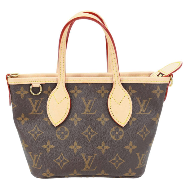 LOUIS VUITTON Neverfull BB Monogram Canvas Tote Shoulder Bag Brown